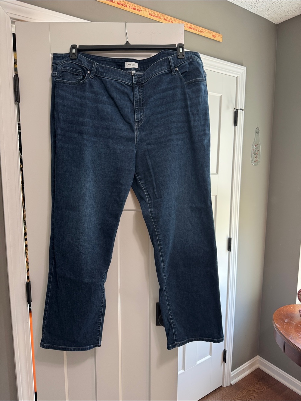 Lane Bryant Dark Blue Straight-Leg Jeans